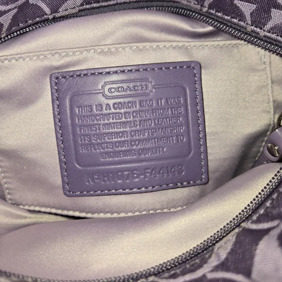 Coach Purple Mini Bag - Picture 4 of 5